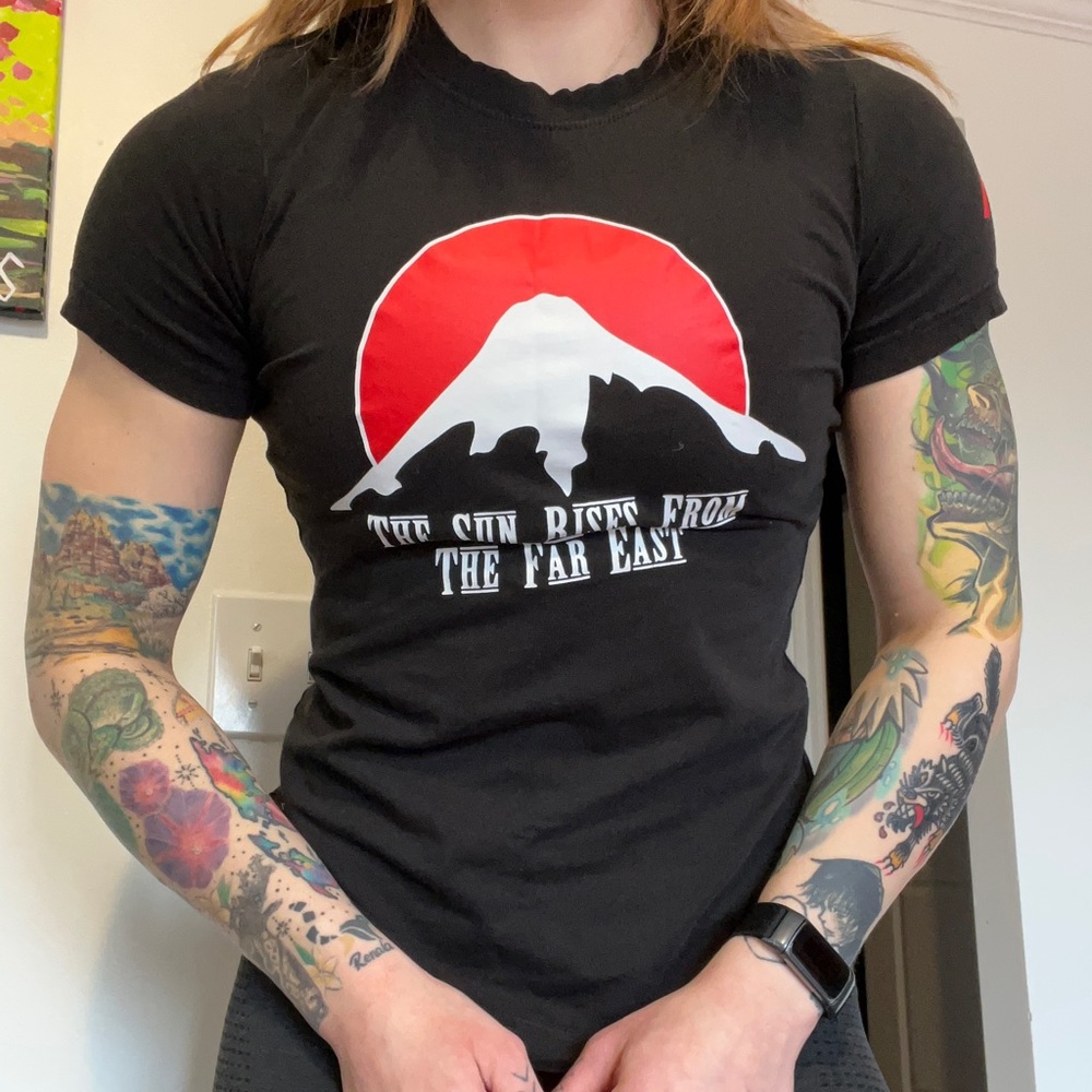 A7 bar grip shirt with Japanese theme! Size S